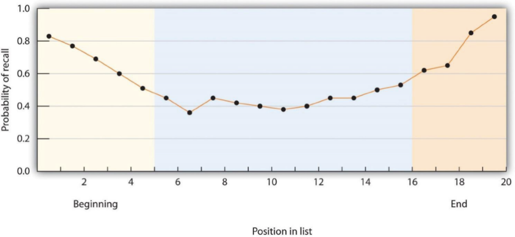 Serial Position Curve