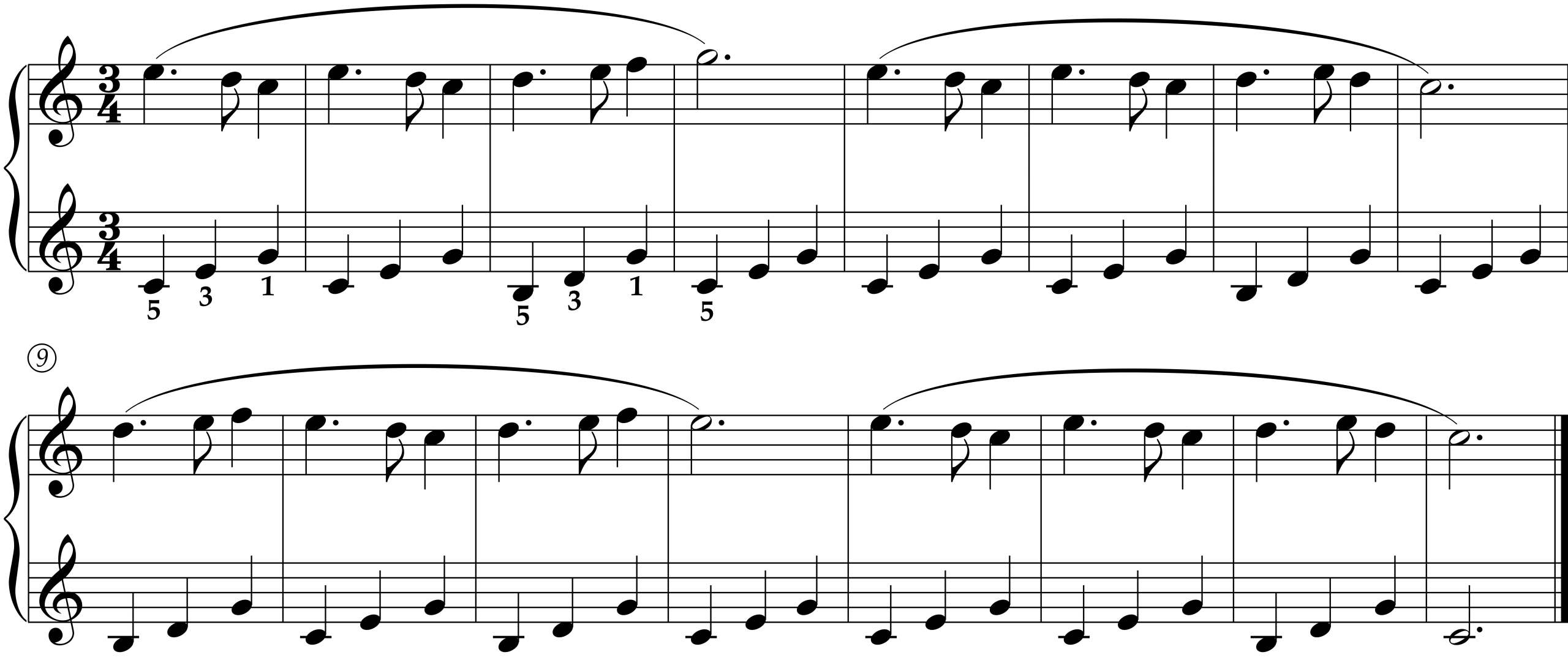 Score for Etude in C Major, Op. 101, No. 48 by Ferdinand Beyer