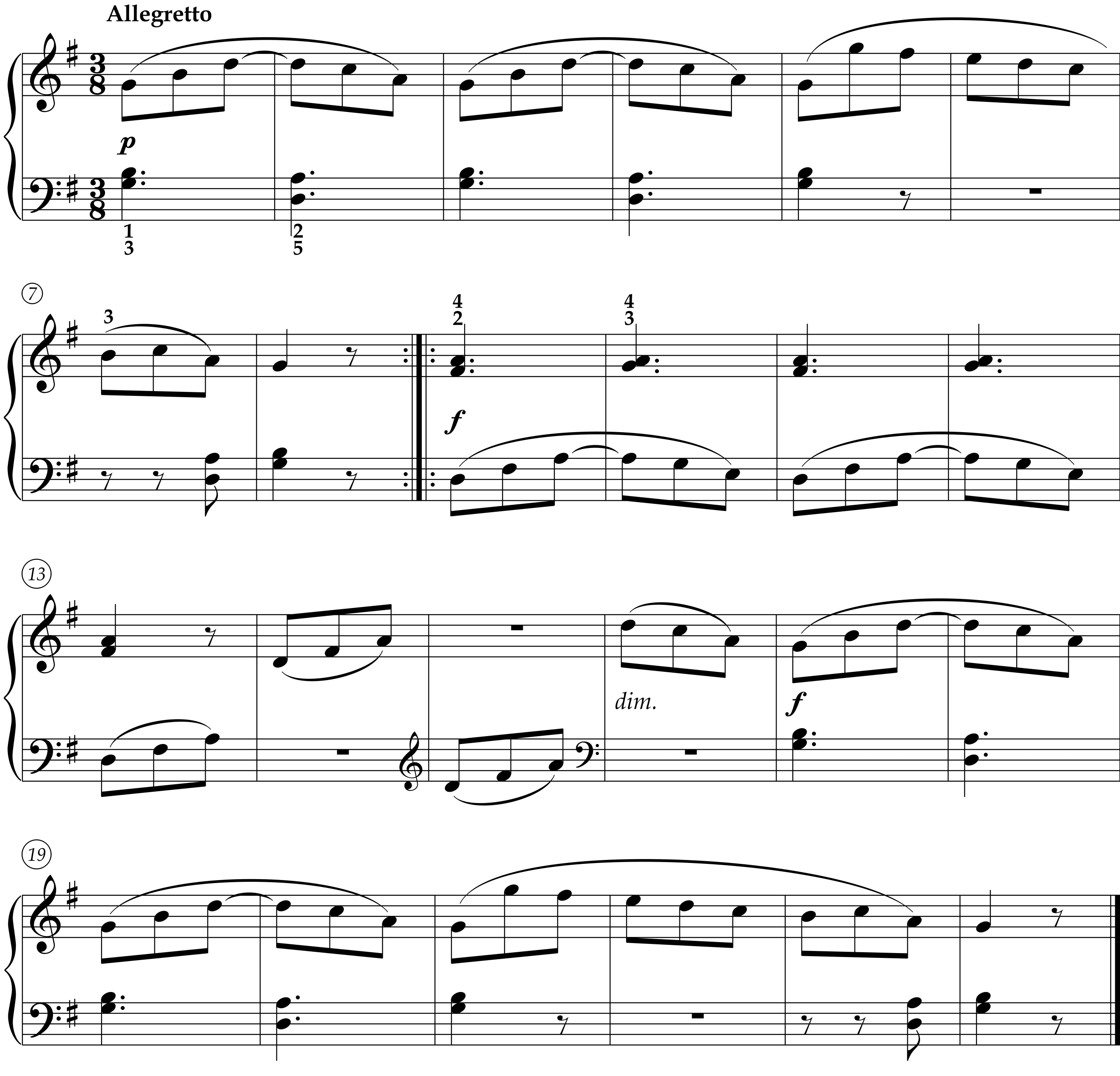 Score for Etude in C Major, Op. 117, No. 13 by Cornelius Gurlitt