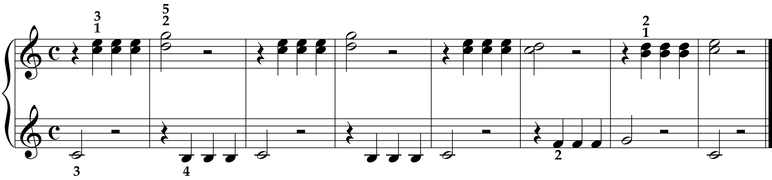 Score for Etude in C Major, Op. 82, No. 20 by Cornelius Gurlitt