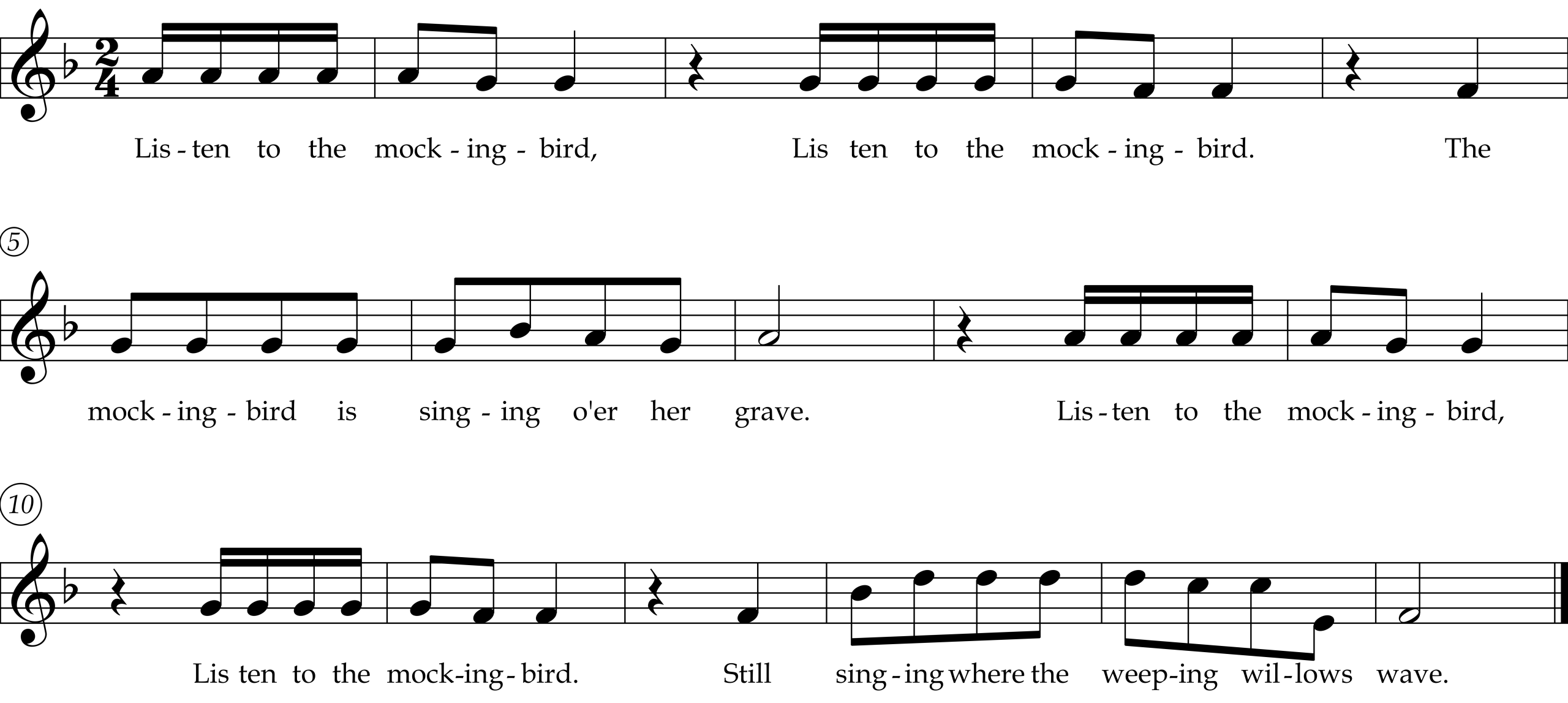 Listen to the Mockingbird
