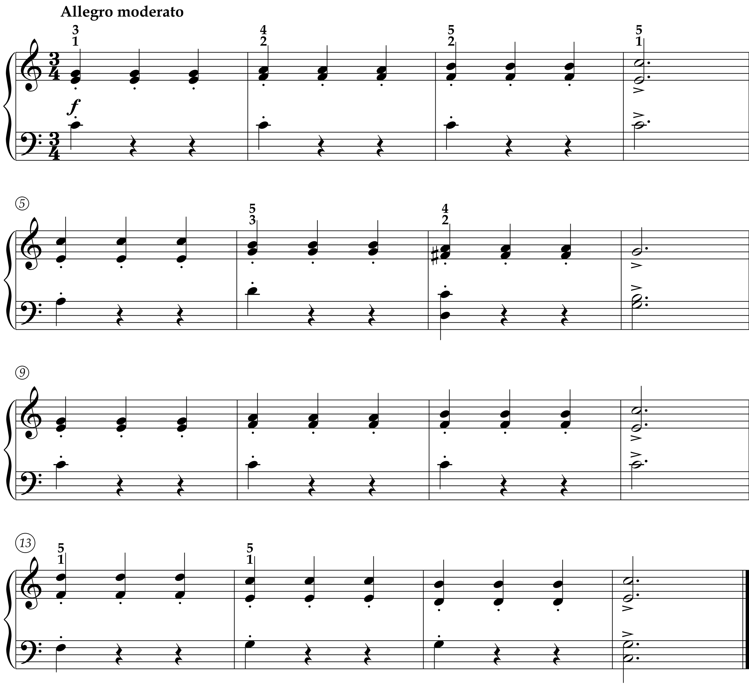 Score for Etude in C Major, Op. 160, No. 4 by Ludwig Schytte