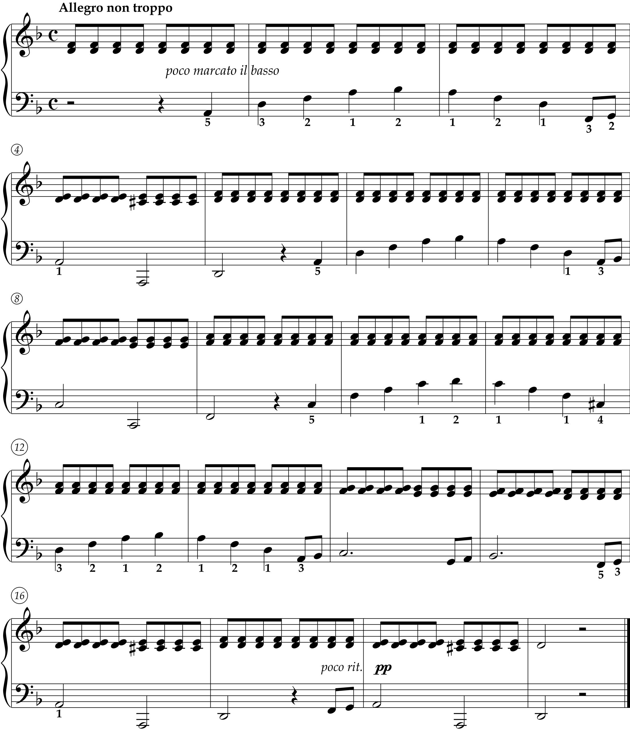 Score for Etude in D Minor, Op. 82, No. 65 by Cornelius Gurlitt